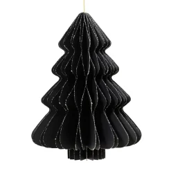 Albero di Natale in carta da appendere (H40 cm) chiusura Magnetica Nero