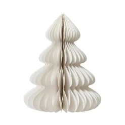 Albero di Natale in carta da posizionare (H60 cm) Chiusura Magnetica Bianca