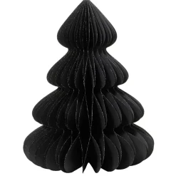 Albero di Natale in carta da tavolo (H90 cm) Chiusura Magnetica Nero
