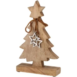Albero di Natale in legno (H30 cm) Natura selvaggia Naturale