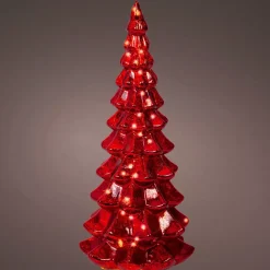 Albero di Natale luminoso a batteria 20 LED (H32 cm) Eterno Rosso