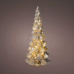 Albero di Natale luminoso con pile 20 LED (H32 cm) Eternel Argento