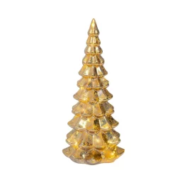 Albero di Natale luminoso con pile 20 LED (H32 cm) Eternel Oro