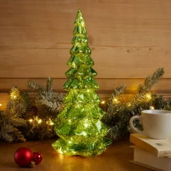 Albero di Natale luminoso con pile 20 LED (H32 cm) Eternel Verde