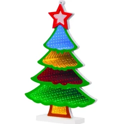 Albero di Natale luminoso 180 LED (H32 cm) Infinity Multicolore