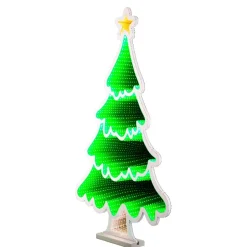 Albero di Natale luminoso 321 LED (H60 cm) Infinity Verde