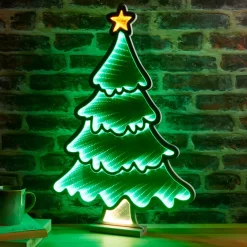 Albero di Natale luminoso 321 LED (H60 cm) Infinity Verde