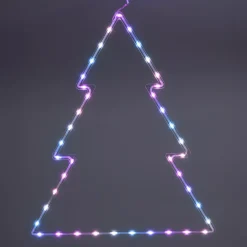 Albero di Natale neon luminoso 41 LED H60 cm Multicolore