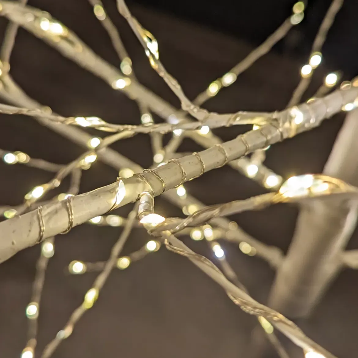 Albero luminoso 600 LED (Alt 180 cm) Betulla Lucidum Bianco caldo