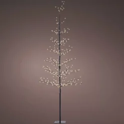 Albero luminoso 360 LED (H180 cm) Abete invernale Bianco caldo