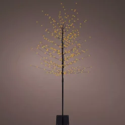 Albero luminoso 360 LED (H180 cm) Betulla invernale Bianco caldo dorato