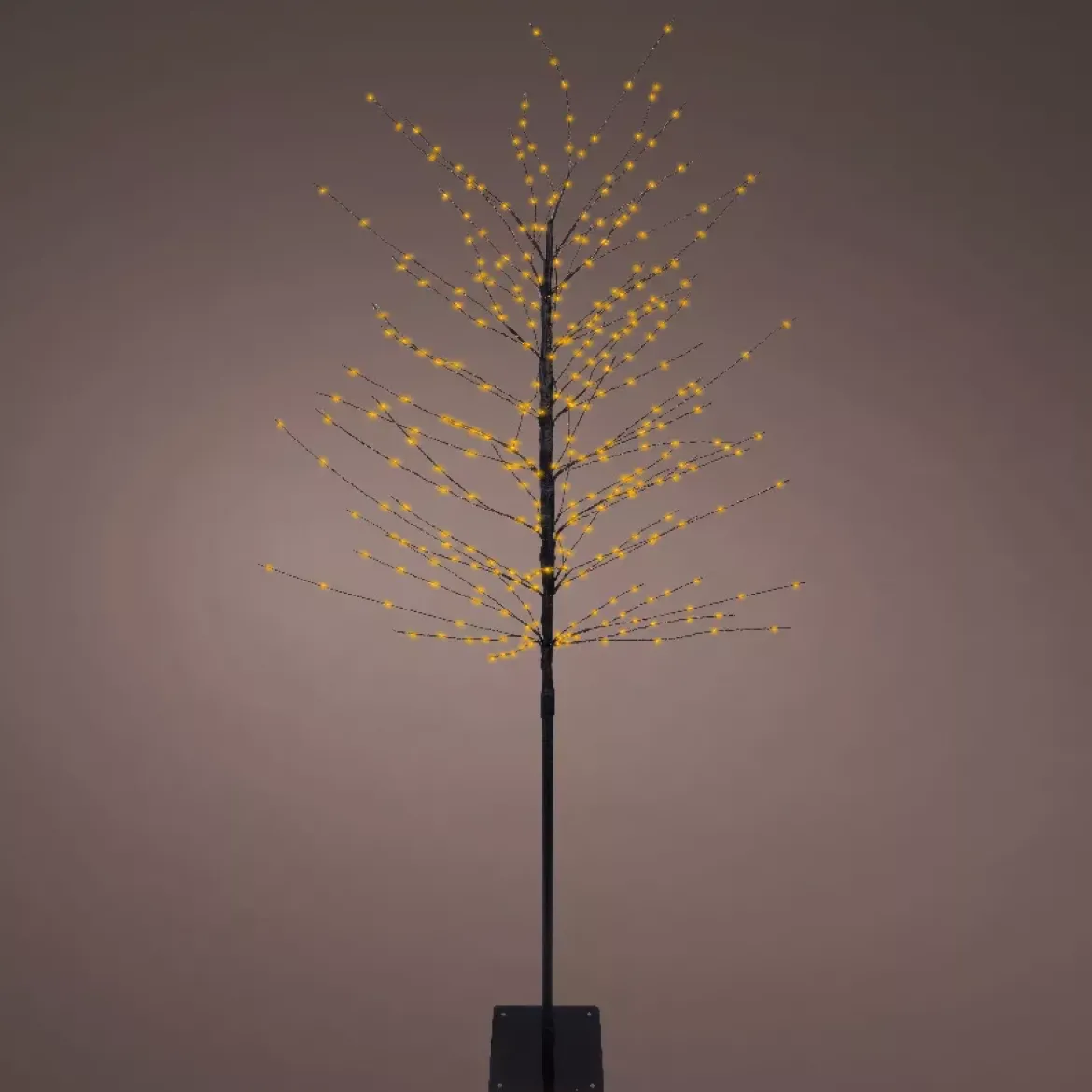 Albero luminoso 360 LED (H180 cm) Betulla invernale Bianco caldo dorato