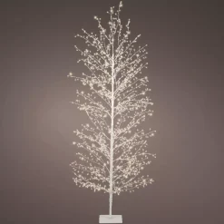 Albero luminoso 1755 LED (H180 cm) Christmas Luxe Bianco e bianco caldo