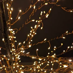 Albero luminoso 1755 LED (H180 cm) Christmas Luxe Nero e bianco caldo