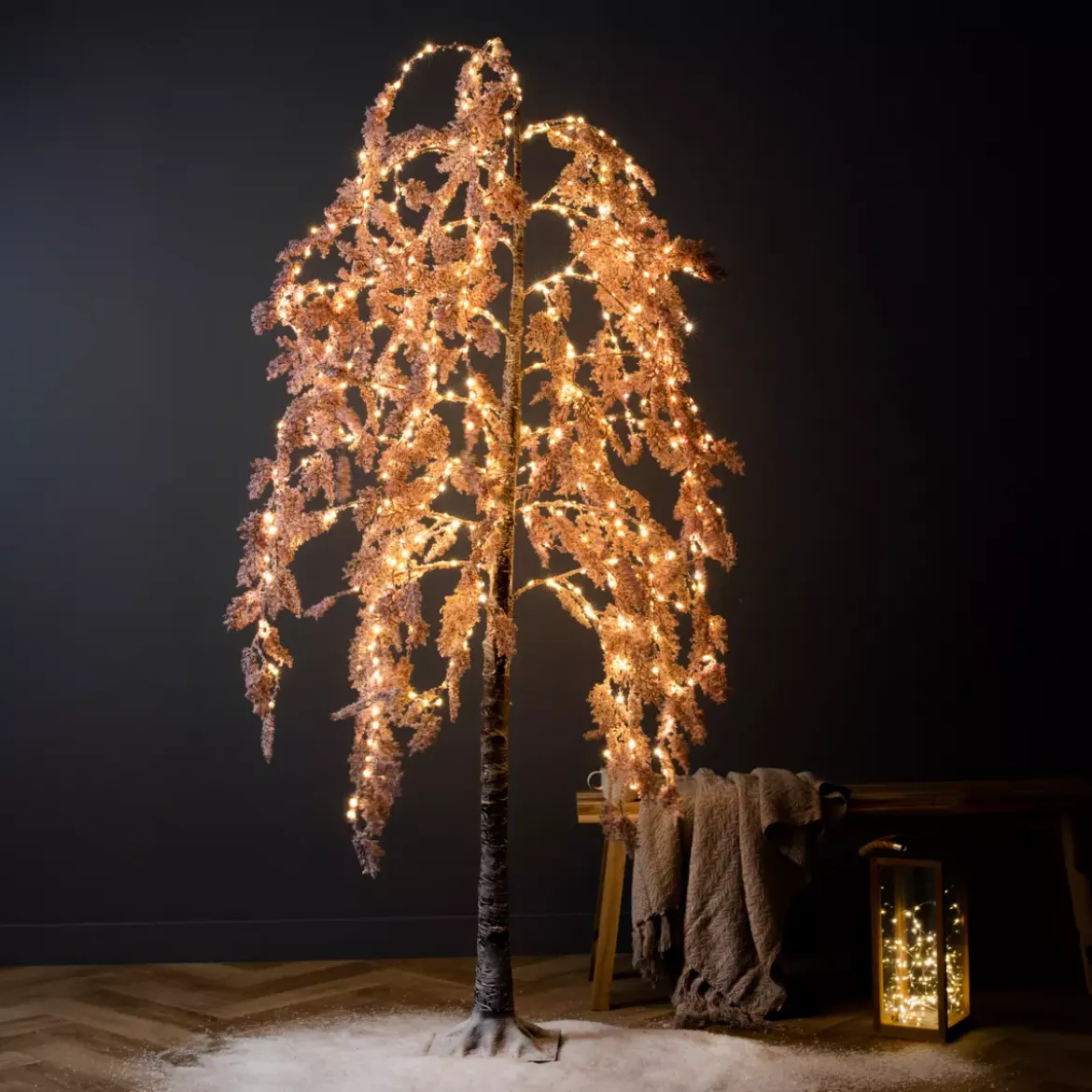 Albero luminoso 600 LED (H200 cm) Fiore Rosa