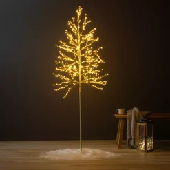 Albero luminoso 720 LED (H180 cm) Holly Platano Bianco e bianco caldo