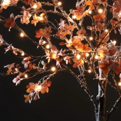 Albero luminoso 96 LED (H180 cm) Quercia innevata Bianco caldo