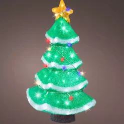 Albero luminoso 120 LED (H56 cm) Stella scintillante Bianco freddo
