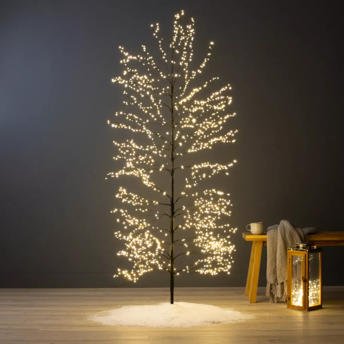 Albero luminoso 1755 LED (H180 cm) Wonderland Bianco caldo
