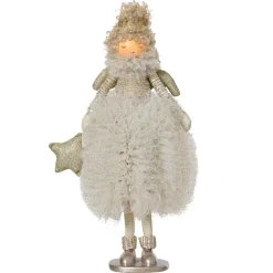 Angelo di Natale in piedi (H43 cm) Stella scandinava Dorata