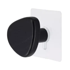 Appendiabiti adesivo da muro (D6,5 cm) Nero