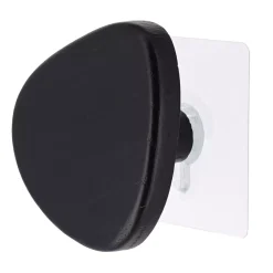 Appendiabiti adesivo da muro (D9,5 cm) Nero