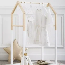Appendiabiti per bambini legno (H100 cm) Casa Bianco