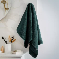 Asciugamano bagno cotone bio (50 x 90 cm) Méline Verde smeraldo