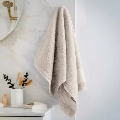 Asciugamano bagno cotone bio (50 x 90 cm) Méline Beige pampa