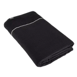 Asciugamano da bagno in cotone a nido d'ape (90 x 150 cm) Japandi Nero