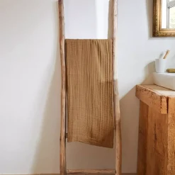 Asciugamano da bagno in garza di cotone (50 x 90 cm) Gaia Camel
