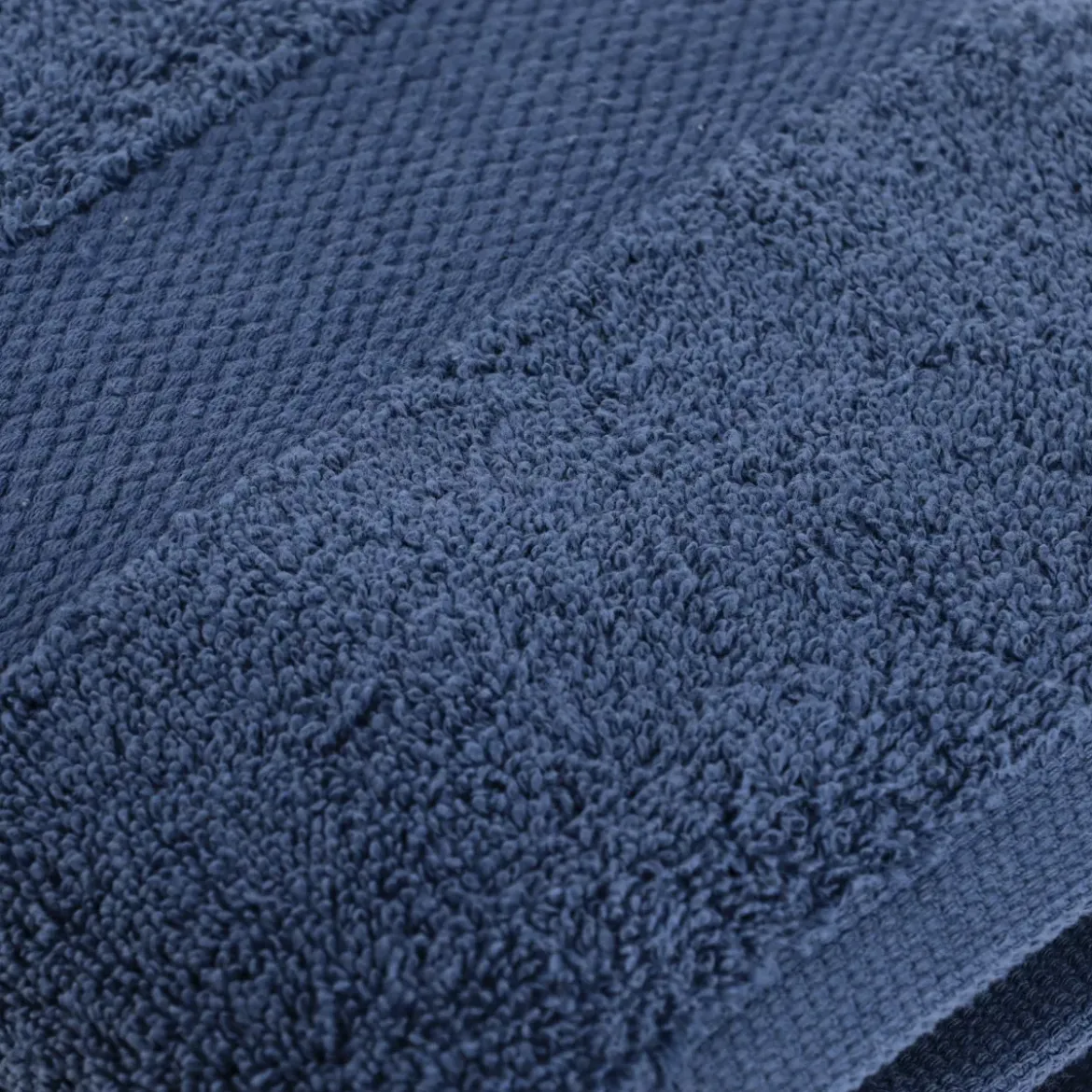 Asciugamano in cotone (90 x 150 cm) Timeless Blu navy