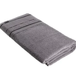 Asciugamano (90 x 150 cm) Black Line Grigio / nero
