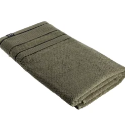 Asciugamano (90 x 150 cm) Black Line Verde cachi / nero