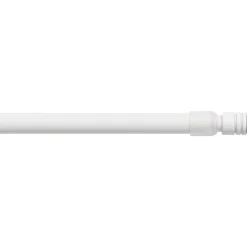 Asta autobloccante estensibile rotonda (L80 - 110 cm / D10 mm) Pia Bianco satinato