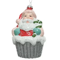 Babbo Natale da appendere Cupcake Multicolore