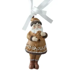 Babbo Natale da appendere (H9 cm) Klaus in Pan di zenzero