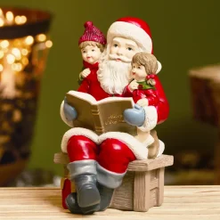 Babbo Natale decorativo (H18 cm) Racconto di Natale Multicolore