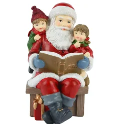 Babbo Natale decorativo (H18 cm) Racconto di Natale Multicolore