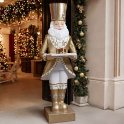 Babbo Natale Gigante (H175 cm) Gabriel vestito d'Oro