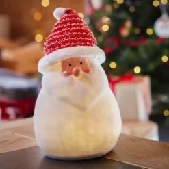 Babbo Natale luminoso a pile Ennry Bianco caldo 4 LED