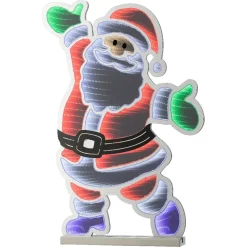 Babbo Natale luminoso 438 LED (H60 cm) Infinity Bianco freddo/multicolore
