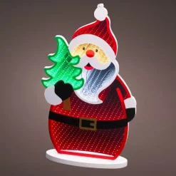 Babbo Natale luminoso 215 LED (H40 cm) Infinity Multicolore