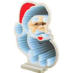 Babbo Natale luminoso 192 LED (H30 cm) Infinity Bianco freddo/multicolore