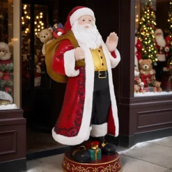 Babbo Natale tradizionale Gigante (H170 cm) Giro di regali