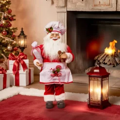 Babbo Natale tradizionale (H60 cm) Gautier il cuoco