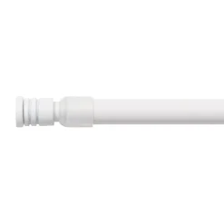 Bacchette autobloccanti allungabili rotonde (L40 - 60 cm / D10 mm) Pia Bianco satinato