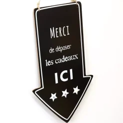 Banner luminoso a pile freccia ianco caldo e nero