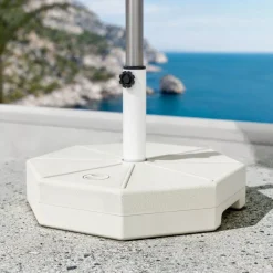 Base per ombrellone universale da riempire 28L - Bianco