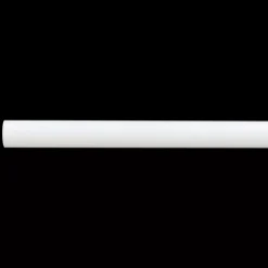 Bastone per tenda regolabile in ferro battuto (L180/L350 cm - Ø20 mm) Bianco opaco